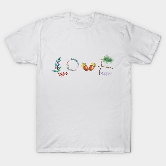 Love from nature T-Shirt by love kisses and such